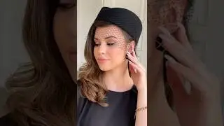 Шляпка-пилотка Elegance с вуалью