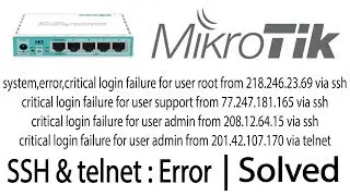 System Memory ,error,critical login failure for user from 218. 246.23.69 via ssh & Telnet error.