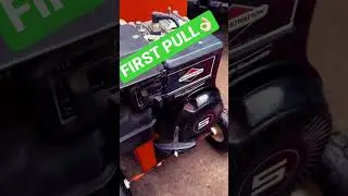 Briggs & Stratton 5 H.P. FIRST PULL START👍🏻 