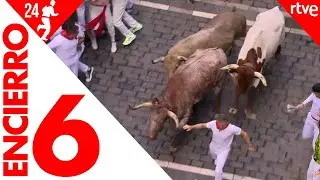 SEXTO ENCIERRO de San Fermín 2024 | Toros de Jandilla