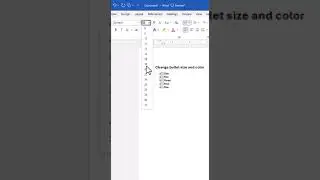 Change Bullet Size & Color in MS Word - Quick Tip! 