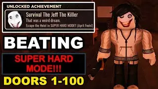BEATING SUPER HARD MODE UPDATE! (APRIL FOOLS UPDATE) | Roblox DOORS