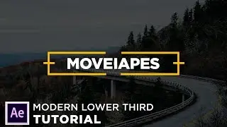 After Effects Tutorial - Modern Lower Third Title Animation