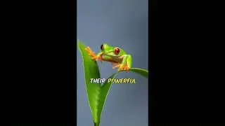 How High Can Red-Eyed Tree Frogs JUMP? #animals #shorts