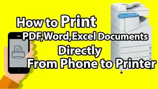 ✓How to Print (PDF,Word,Excel) Documents Directly from Android Mobile Phone to Canon Printer