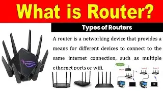 what is router, What is use of Router, types of router, what is router in wifi,