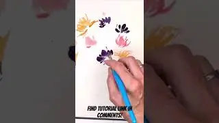 Techniques for  loose Autumn Flowers in Watercolor 