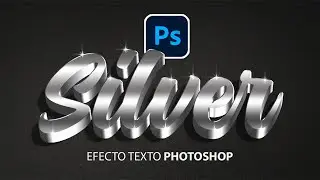 Efecto de texto plata 3d en photoshop