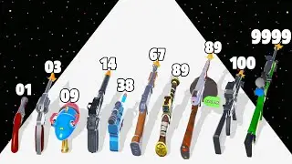 Guns Evolution Run - Level Up Gun Max Level Gameplay