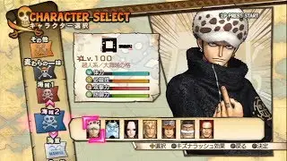 One Piece: Pirate Warriors 3 All Characters [PS3]