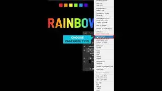 Rainbow Text Effect | Text Effect in Photoshop | Gradient | 