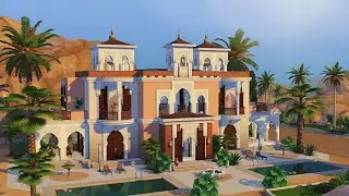 Maroccan Riad Spa • The Sims 4 • No CC | Speed Build