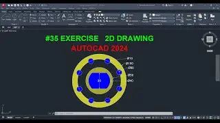 AUTOCAD 2D EXERCISE #35