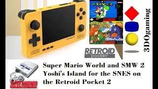 Retroid Pocket 2 - Super Nintendo - Super Mario World and Yoshi's Island Gameplay