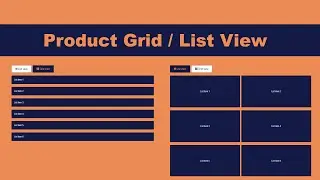 How to create the List Grid Views using HTML CSS and Javascript -- List Grid View