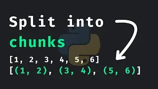 How To Split Any List Into Equally-Sized Chunks (Python Recipes)