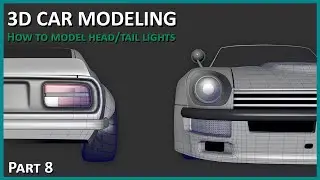 3D Car Modeling - How to Model Lights