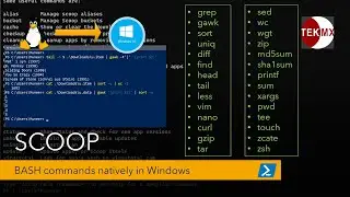Add popular Linux tools & BASH commands into Windows Powershell | Installing & Using with Scoop