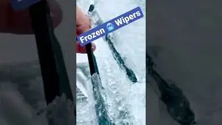 Freezing 🥶 Rain Froze my Windshield Wipers 🧊