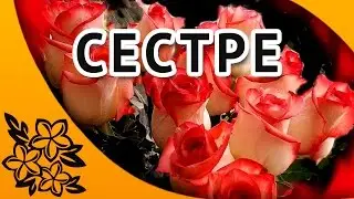 С днем рождения сестренка! Красивое поздравление сестре