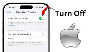 How to Turn Off Stolen Device Protection on iPhone iOS 18 / Remove Security Delay in Progress iPhone