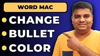 How to Change Bullet Color In Word [ MAC ]