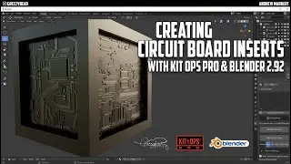 CREATING CIRCUIT BOARD INSERTS USING KIT OPS PRO & BLENDER 2.92!