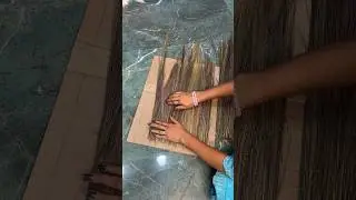 Elegant Wall Decor Idea made Using Broom 