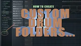 How to create drum folder in FL studio