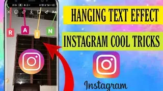 Instagram cool tricks || How to make hanging text Effect on Instagram story || Instagram tricks