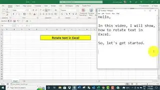 Rotate text in Excel