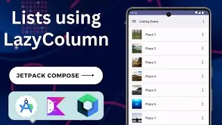 Custom List using Jetpack Compose | Kotlin | Android | Android Studio Giraffe 