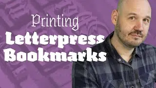 How to create Letterpress Bookmarks