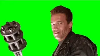 The Terminator Watch your hand Arnold Schwarzenegge FOOTAGE GREEN SCREEN