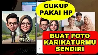 MUDAH | Buat Foto Karikatur Cuma Pakai HP Android | Foto Keluarga AI juga