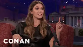 Elizabeth Olsen Accidentally Packed A Butchers Knife In Her Carry-On Bag | CONAN on TBS