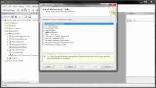 Tech Tip:  Setting Up the Microsoft SQL Maintenance Plan