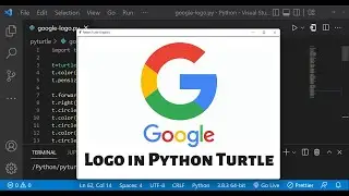 Google Logo Drawing Using Python Turtle | Python For Beginners | Learnonpy | 