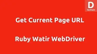 Get Current Page URL Watir WebDriver