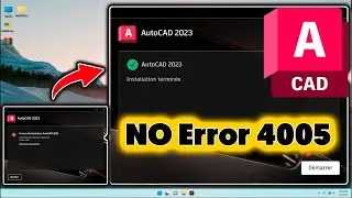 Solution error 4005 AutoCAD 2023