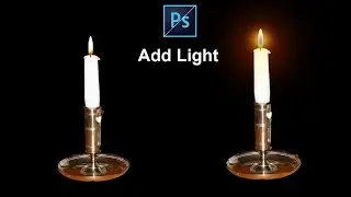 How To Add Light Effect TO candle Light in Photoshop Bangla Tutorial