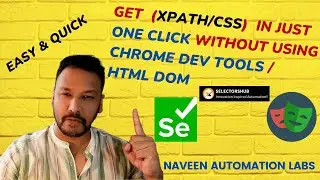 Get Your Page Element Locator (XPath/CSS) In Just One Click Without Using ChromeDevTools/HTML DOM