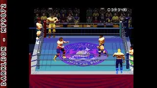 Super Nintendo - Jikkyou Power Pro Wrestling '96 - Max Voltage © 1996 Diamond Head - Gameplay