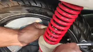 Hero karizma r bike washing