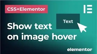 Show text over image on hover in Elementor and CSS I Fade in text on background image with overlay