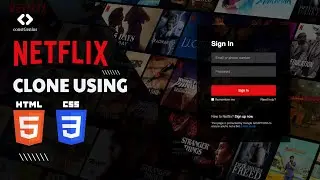 Netflix Sign In Page Clone Using HTML CSS | HTML CSS Project