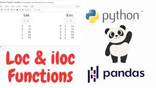 Python Pandas Tutorial - 3 || Loc and iLoc Functions