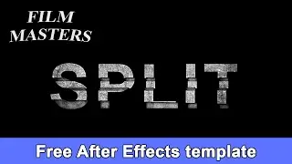 After Effects title template - Movie SPLIT title FREE