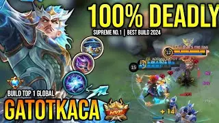 GATOTKACA BEST BUILD 2024 | BUILD TOP GLOBAL GATOTKACA GAMEPLAY | MOBILE LEGENDS✓