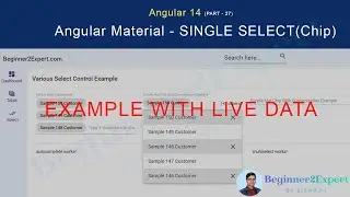 Part 27 - Autocomplete With Live Search | Angular Material | Angular 14 Series | Various Selection